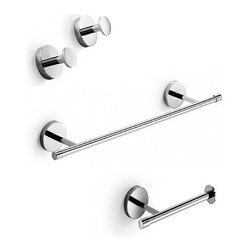 Duemila Modern Bathroom Accessory Set - Bathroom Accessory Sets