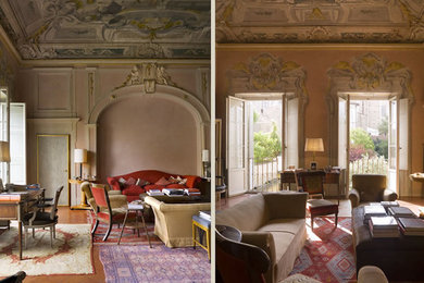 This is an example of a traditional family room in Florence.