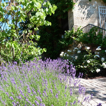 Villengarten mit Naturpool in Darmstadt