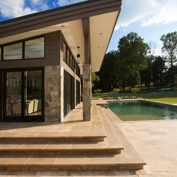 Contemporary Pool house