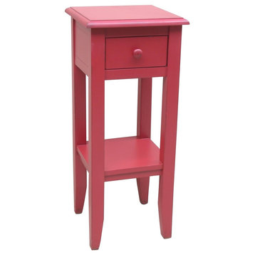 Plant Stand TRADE WINDS MISSION Traditional Antique Painted Red