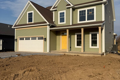 Example of an exterior home design in New York