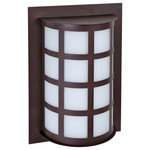 Besa Lighting - Besa Lighting SCALA13-SW-BR Scala 13 - One Light Outdoor Wall Sconce - Our Scala collection is built for outdoor use, butScala 13 One Light O Brushed Aluminum Sat *UL: Suitable for wet locations Energy Star Qualified: n/a ADA Certified: n/a  *Number of Lights: Lamp: 1-*Wattage:60w Medium base bulb(s) *Bulb Included:No *Bulb Type:Medium base *Finish Type:Brushed Aluminum