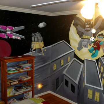 Lego Mural,Kid's room Michigan Pianted by ML Murals