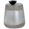 Aries Side Table, Concrete, Silver
