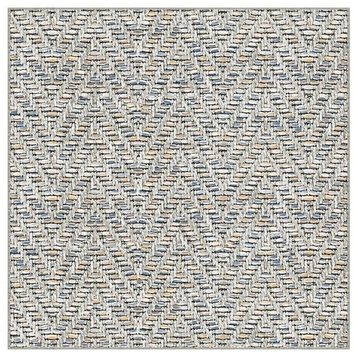 Tortola Rugs In/Out Door Carpet 50+ Sizes, Ash SQ 7'x7'