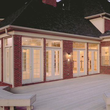 8ft. Smooth-Star doors with grilles between glass (GBGs)