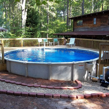 Aboveground Pools Installed by Brown's Pools & Spas