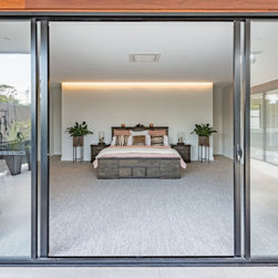 Centre Opening Black Sliding Door - Patio Doors