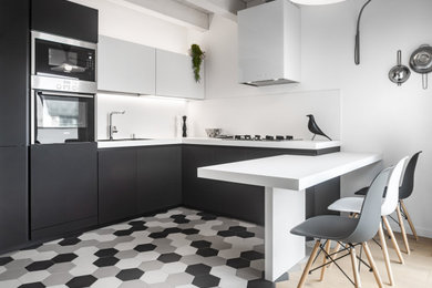 Ispirazione per una cucina minimalista