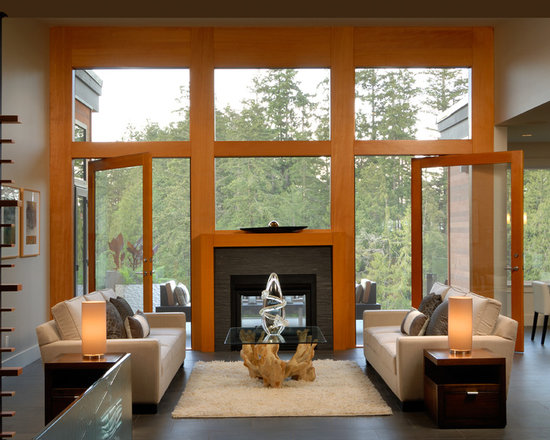 Indoor Outdoor Fireplace | Houzz