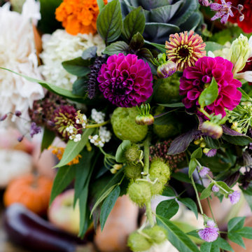 Slow Flowers October 2019 Inspiration: Seasonal Decor with Pumpkins & Gourds