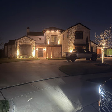 Ship Lap Wall, LED interior tape lighting, LED exterior landscape lighting
