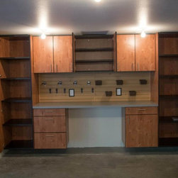Premium Rustic Alder Garage Cabinets - Products