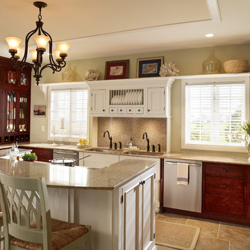 StarMark Cabinetry Kitchen in Alexandria inset door style in Maple & Cherry