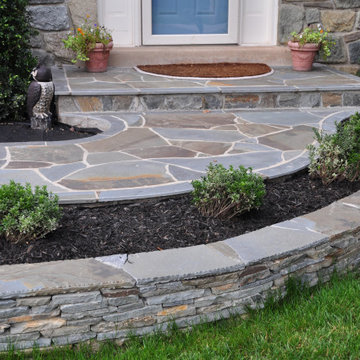 Front walkway fine stone work