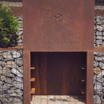 Decorative Outdoor Fireplace