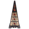 Novica Handmade Pyramid Of Flowers Decorative Batik Wood Box
