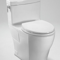 Toto Aimes Elongated One-Piece Toilet 1.28GPF With SanaGloss MS626214CEFG - Toilets