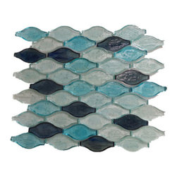 GL Stone Tile - Wavy Shaped Glass Mosaic Tile - Mosaic Tile
