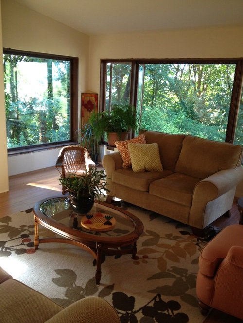 What colors are best with stained dark brown window and door trims