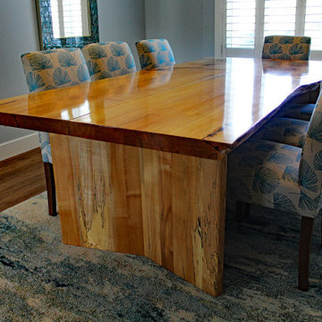 Custom live edge dining table - design / build