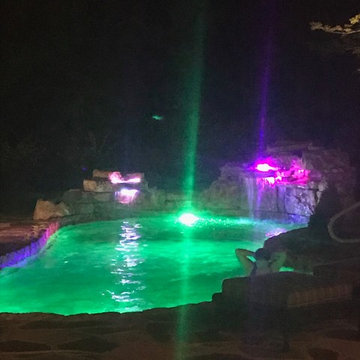 Elko Pools: Inground Fiberglass Pool with Natural Stone