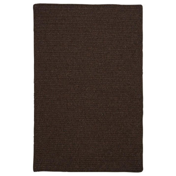 Courtyard Cocoa 12' Square, Square, Braided Rug