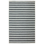 Mohawk Home - Monterey Stripe Blue Rug, 7'6X10' - Printed on the same machines that manufacture one of the world's leading brands of printed carpet, this rug is extremely durable and vibrant. This technology allows the use of multiple colors to create a rug that is wonderfully designed and applicable to any room in your home.