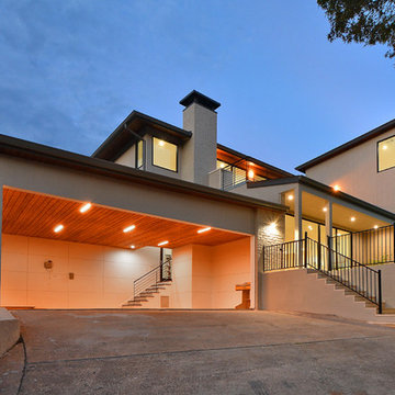 Modern Residence-Reclaimed Ivory White Oak Wood