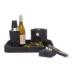 Lambeth Bar Set - Navy - Cocktail Shakers And Bar Tool Sets