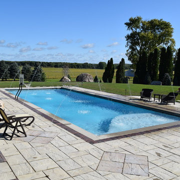 Custom Concrete Inground Pool with Laminar Jets - Independence, Iowa
