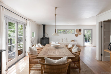 Dining room - scandinavian dining room idea in San Diego