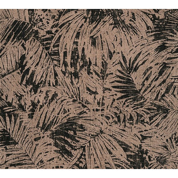 Borneo, Exotic Tropical Atmosphere Beige Wallpaper Roll,Nature Wall Decor