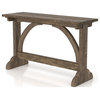 Furniture of America Linx Rustic Wood Rectangle Console Table in Reclaimed Oak