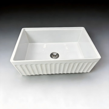 TaiTao fireclay single bowl farmhouse workstation kitchen sink s2025k 30″ & 33″