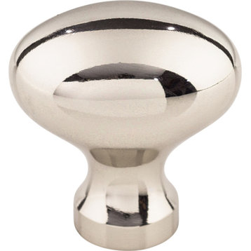 Top Knobs m1305 Egg 1-1/4 Inch Oval Cabinet Knob - Polished Nickel
