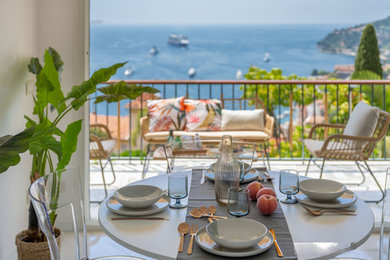 Inspiration pour un grand balcon.