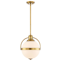 Westbourne 1-Light Pendant, Warm Brass