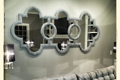 Weathered Zinc Triple Fez Mirror