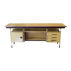 Olivetti - Luxury Designer Furniture Consignment &mdash; 1959 ITALIAN STUDIO SPAZZI DESK - Home Office Accessories
