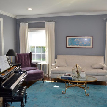 Open Transitional Style Family Room