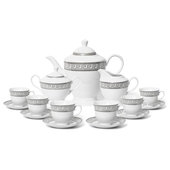 Royalty Porcelain 7pc Mini Tea Cup Set, Cups and Teapot, Vintage Russi