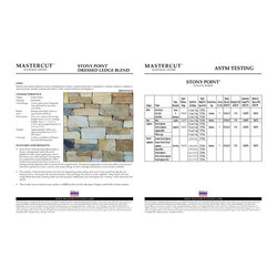 Stony Point Dressed Ledge Blend Catalog and Spec Sheets ASTM Testing - Products