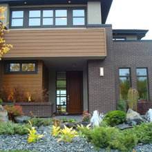 Interlocking brick homes