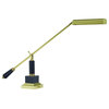 Counter Balance Polished Brass and Black Marble Piano/Desk Lamp