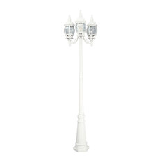 Riviera 3 Head Post Lantern, White