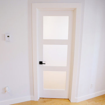 Partitioned home office and guest room remodel