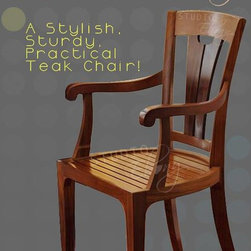 Sunambar Arm Teakwood Chair - Furniture