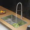 Ruvati RVC2324 Stainless Steel Kitchen Sink and Stainless Steel Faucet Set
